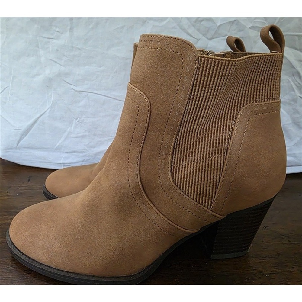 NWOT Market Spruce 10 Ankle Boots Butterscotch Booties 126160 - Picture 1 of 6